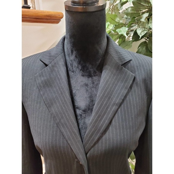 Calvin Klein Women's Black Single Breasted Three Button Blazer Jacket Size 8 - Picture 2 of 13